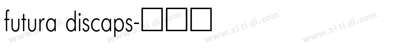 futura discaps字体转换